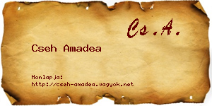 Cseh Amadea névjegykártya